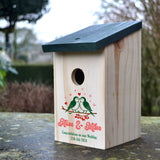 Personalised Bird Nesting Box Wedding or Valentine's Day Gift