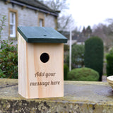 Personalised Bird Nesting Box Any Message