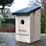 Personalised Bird Nesting Box Any Message