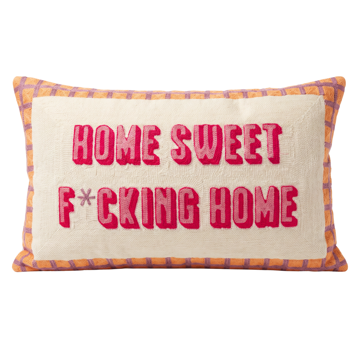 Home Sweet F*cking Home Needlepoint Pillow
