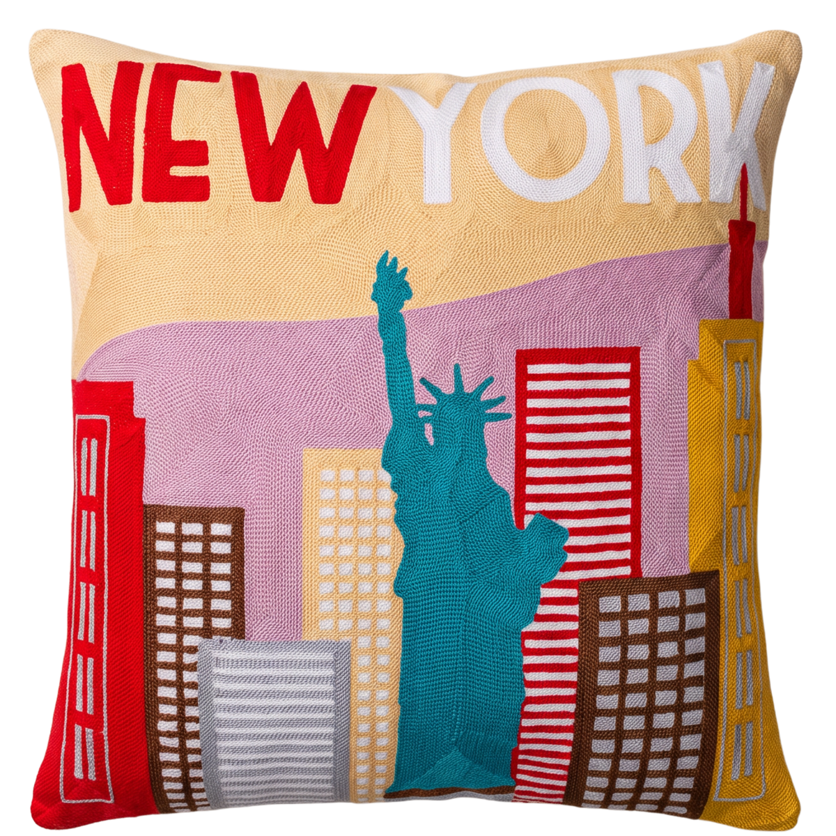 New York City Needlepoint Pillow