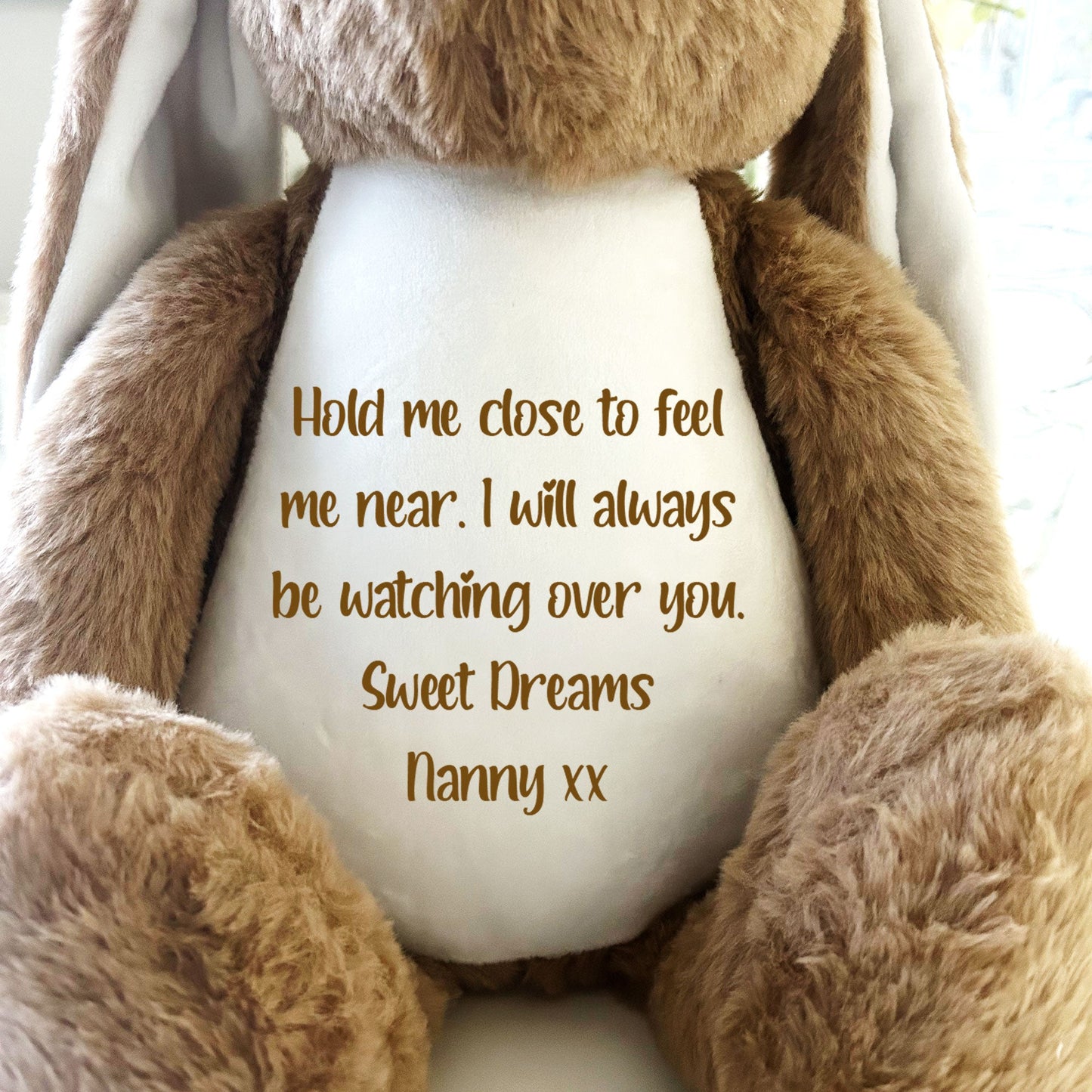 Personalised Record-A-Voice Keepsake Memory Bunny - Brown