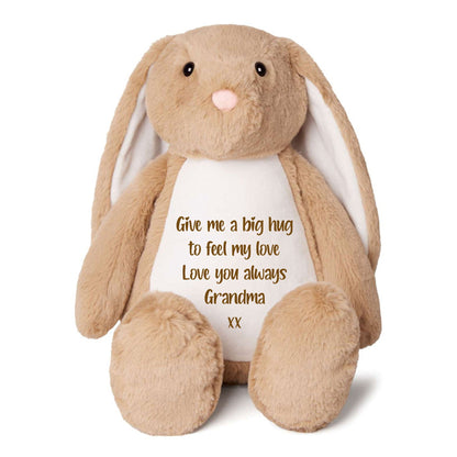 Personalised Record-A-Voice Keepsake Memory Bunny - Brown