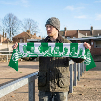 Celtic Legends - Knitted Eyelet Football Scarf