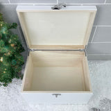 Personalised White Wooden Couples Christmas Eve Box - 3 Sizes