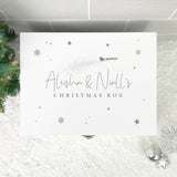 Personalised White Wooden Couples Christmas Eve Box - 3 Sizes