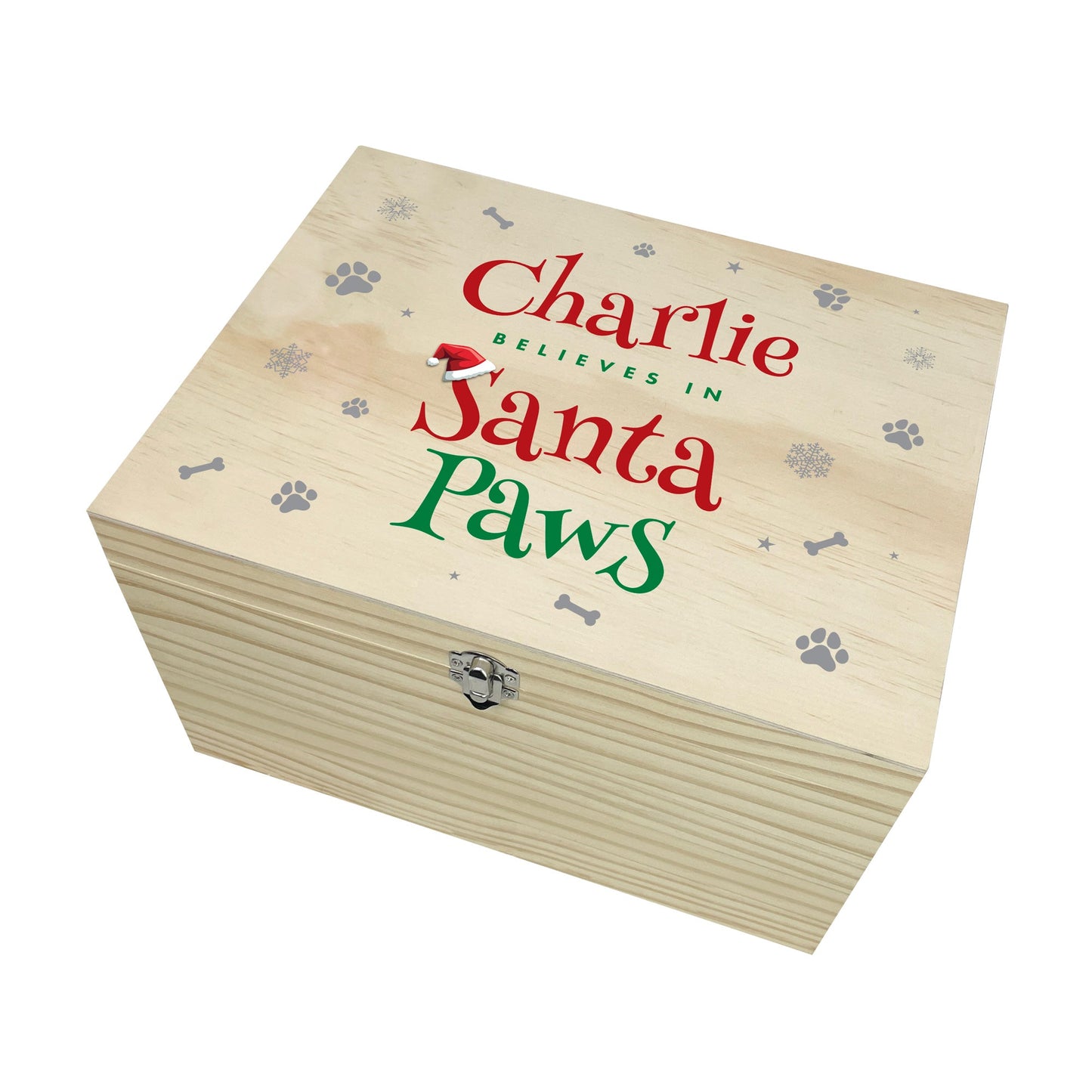 Personalised Santa Paws Pet Christmas Eve Box - 5 Sizes
