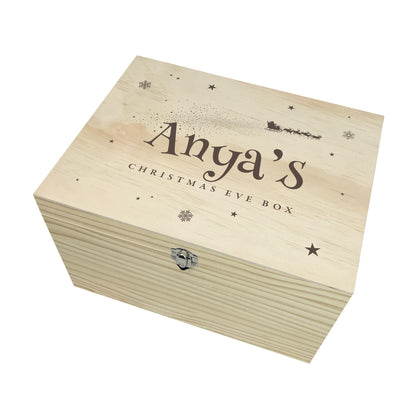 Personalised Santa Sleigh Christmas Eve Box - 5 Sizes