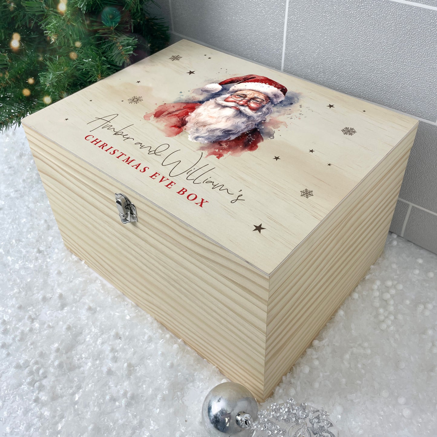 Personalised Traditional Santa Christmas Eve Box - 5 Sizes