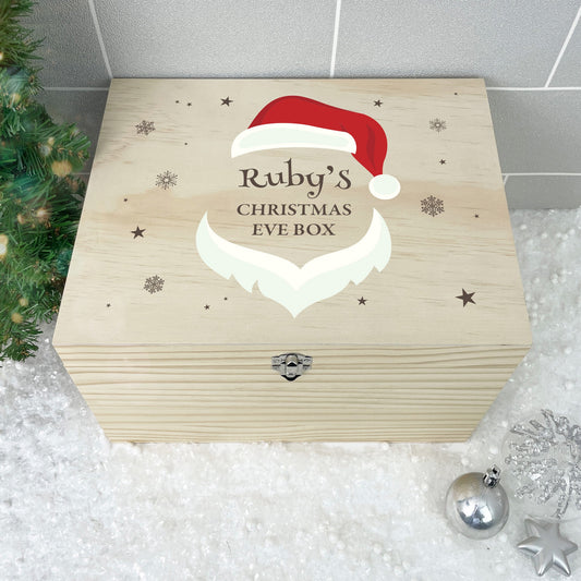 Personalised Santa Face Christmas Eve Box - 5 Sizes