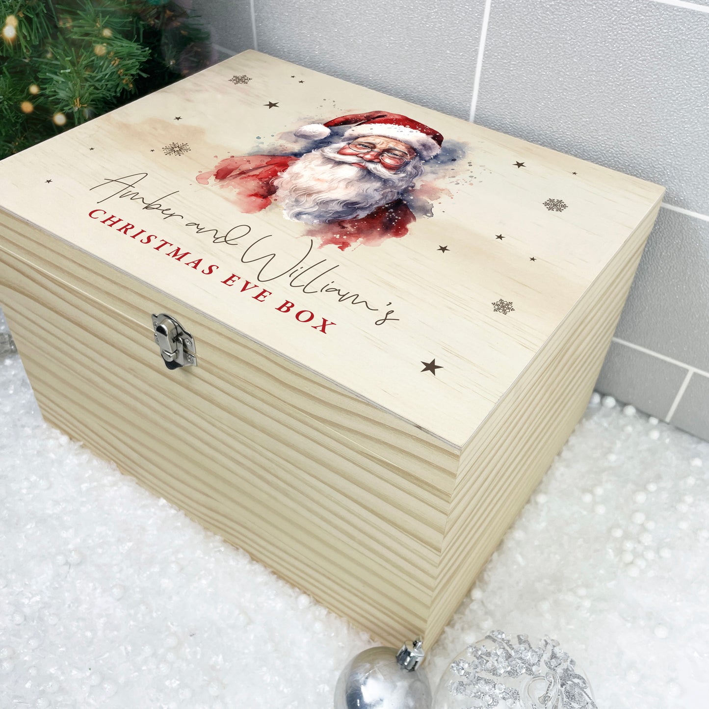 Personalised Traditional Santa Christmas Eve Box - 5 Sizes