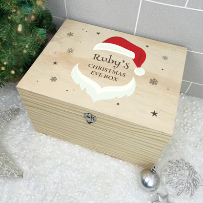 Personalised Santa Face Christmas Eve Box - 5 Sizes