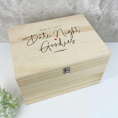 Personalised Couples Date Night Treat Box - 5 Sizes