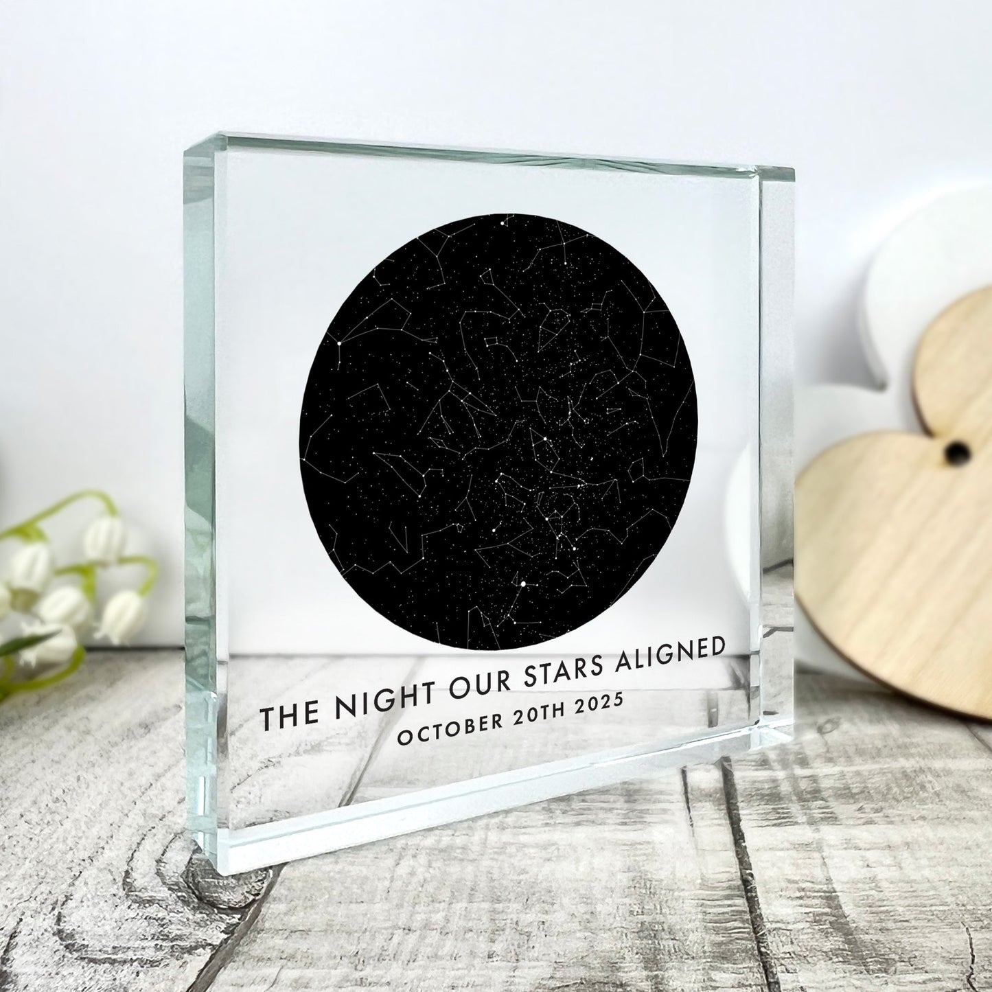 Personalised Star Constellation Crystal Token