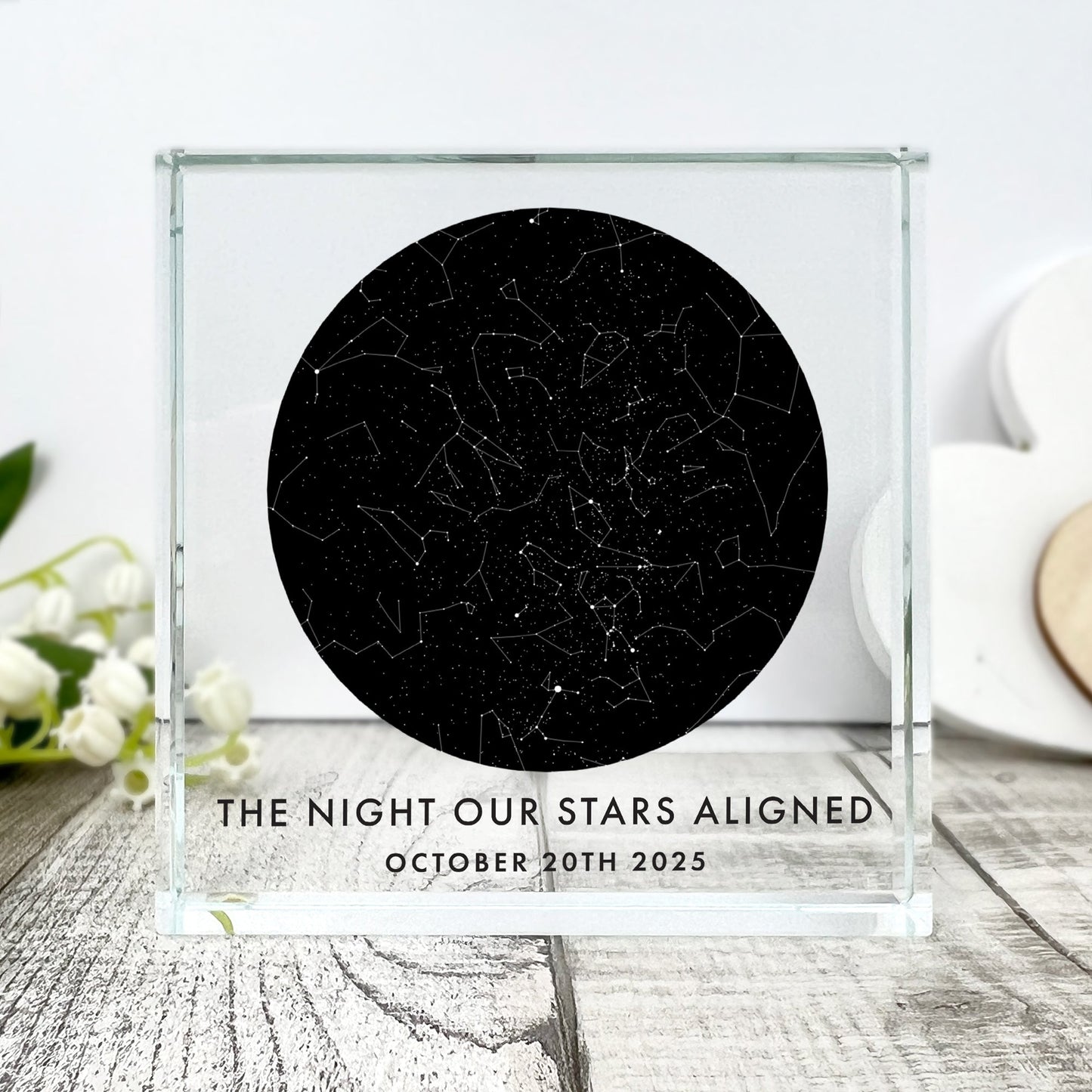 Personalised Star Constellation Crystal Token