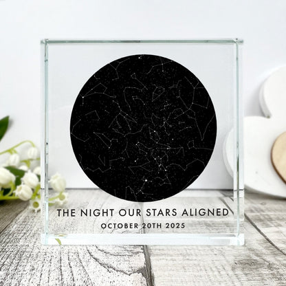 Personalised Star Constellation Crystal Token