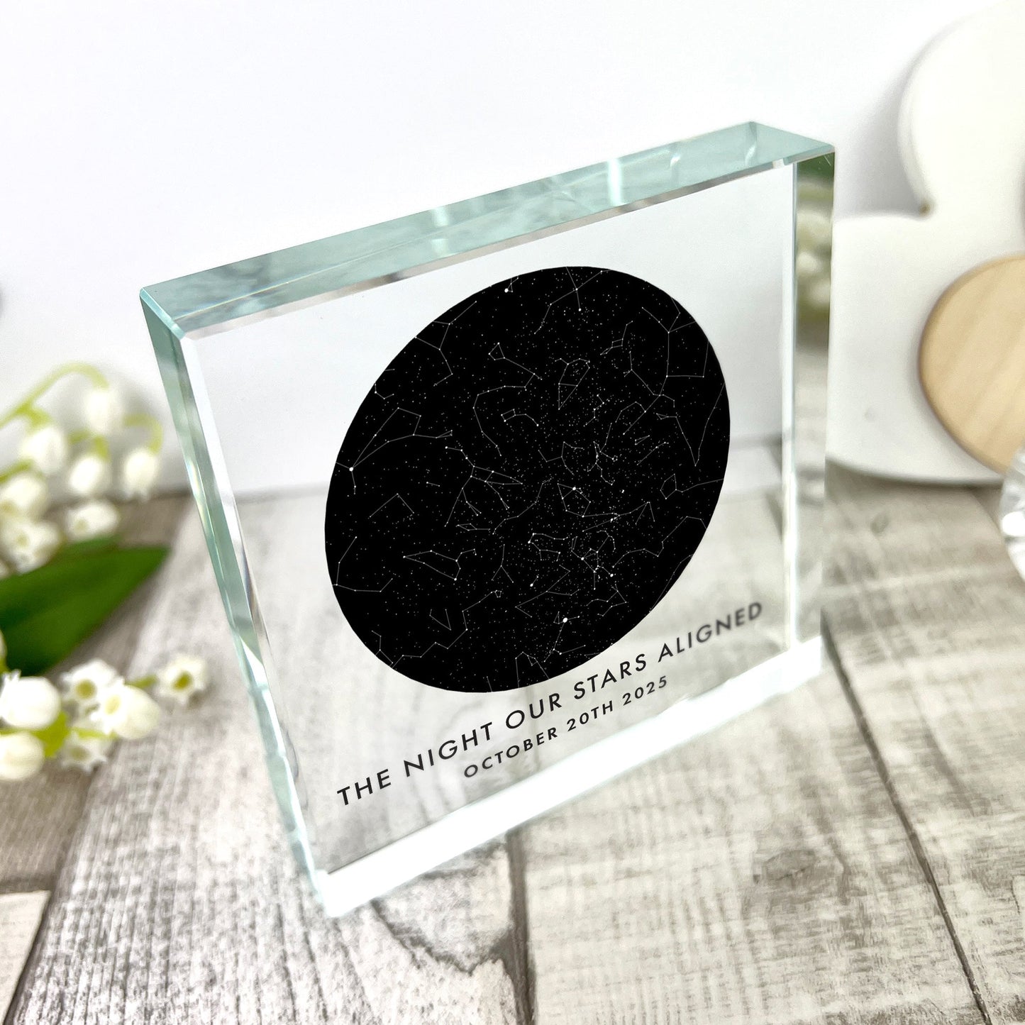 Personalised Star Constellation Crystal Token
