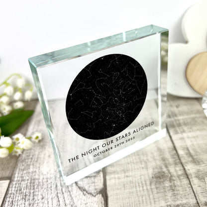 Personalised Star Constellation Crystal Token