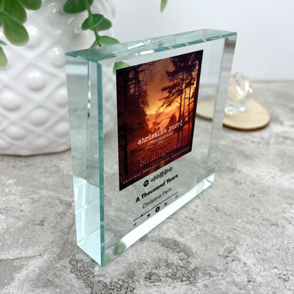 Personalised Our Song Photo Crystal Token