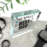 Personalised The World's Best Dad Crystal Token