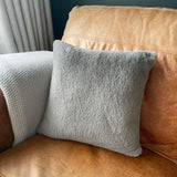 Personalised Heart Map Location Faux Fur Cuddle Cushion