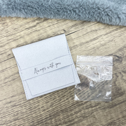 Personalised Wreath Memorial Ashes Faux Fur Cuddle Cushion