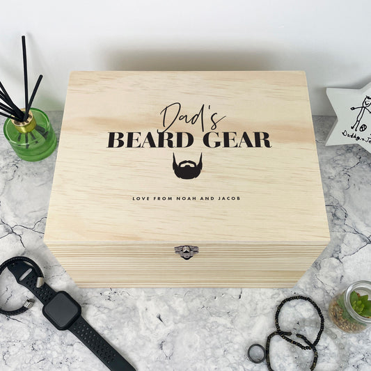 Personalised Beard Gear / Grooming Kit Hamper Box - 5 Sizes
