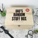 Personalised Random Stuff Box Pine Memory Box - 5 Sizes