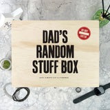 Personalised Random Stuff Box Pine Memory Box - 5 Sizes