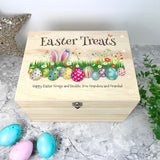 Personalised Colourful Easter Wooden Hamper Box - 5 Sizes (16cm | 20cm | 26cm | 30cm | 36cm)