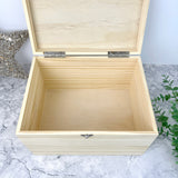 Personalised Pastel Easter Eggs Wooden Hamper Box - 5 Sizes (16cm | 20cm | 26cm | 30cm | 36cm)