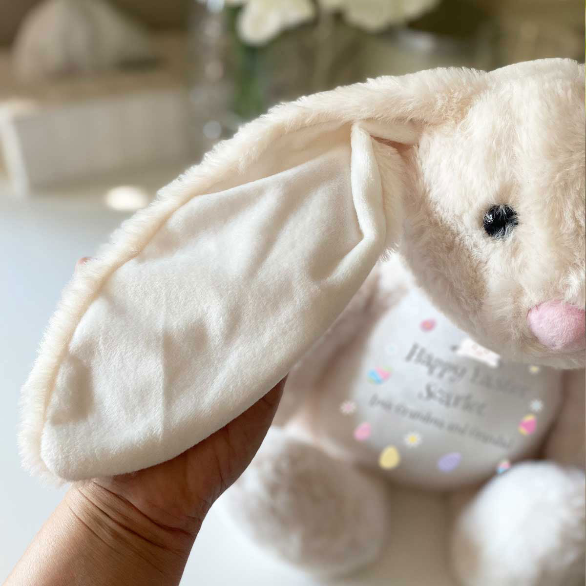 Personalised Easter Bunny - Cream