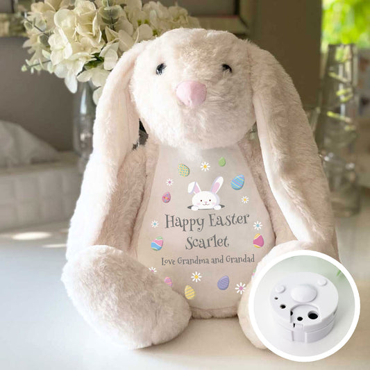 Personalised Voice Message Easter Bunny - Cream