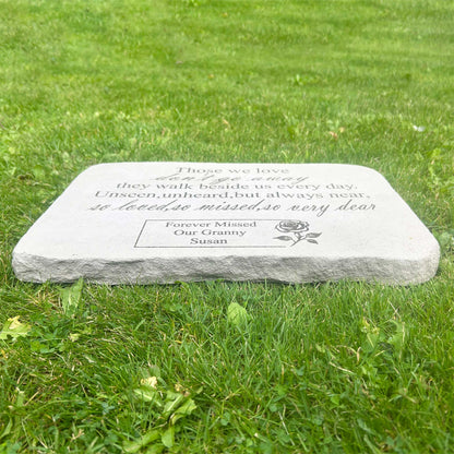 Personalised Large Rose Garden Memorial Stone
