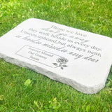 Personalised Large Rose Garden Memorial Stone