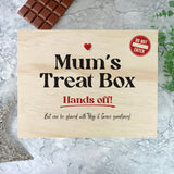 Personalised Mums Snack/Choccy Box Pine Hamper Box - 5 Sizes (16cm | 20cm | 26cm | 30cm | 36cm)