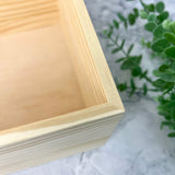 Personalised Mums Snack/Choccy Box Pine Hamper Box - 5 Sizes (16cm | 20cm | 26cm | 30cm | 36cm)