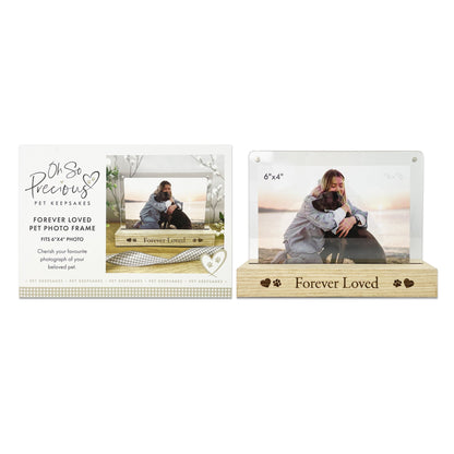 Personalised Forever Loved Pet Photo Frame