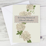 Personalised Gold Floral Card