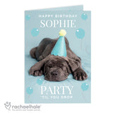 Personalised Rachael Hale 'Party 'Til You Drop' Card