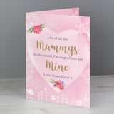 Personalised Floral Watercolour Card