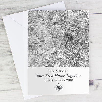Personalised 1805 - 1874 Old Series Map Compass Card