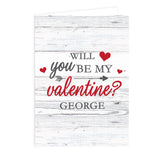 Personalised Be My Valentine Card