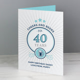 Personalised Cheers and Beers Birthday Card