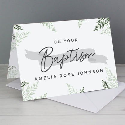 Personalised Baptism Card