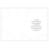 Personalised Bon Voyage Card