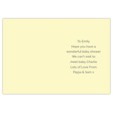 Personalised Baby Shower and New Baby Card