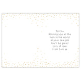 Personalised Good Luck Card
