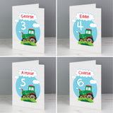 Personalised Tractor Birthday Card