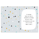 Personalised Geo Birthday Card